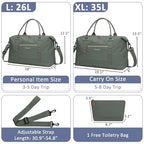 Women Travel Duffle Bags (Army Green / Large)