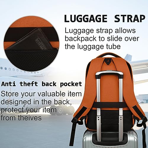 Laptop Backpack (Laptop / 15.6 Inch / Orange)