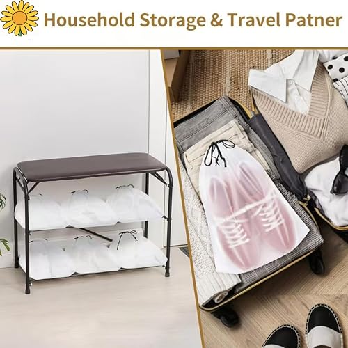 25 Pack Travel Shoe Bags