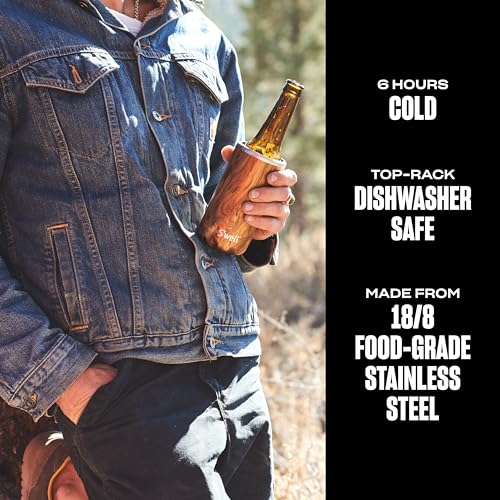 Stainless Steel Chiller Triple (12oz Slim Cans and Bottles / Teakwood)