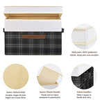 Collapsible Storage Bins with Lids (5 pack / Black & White)
