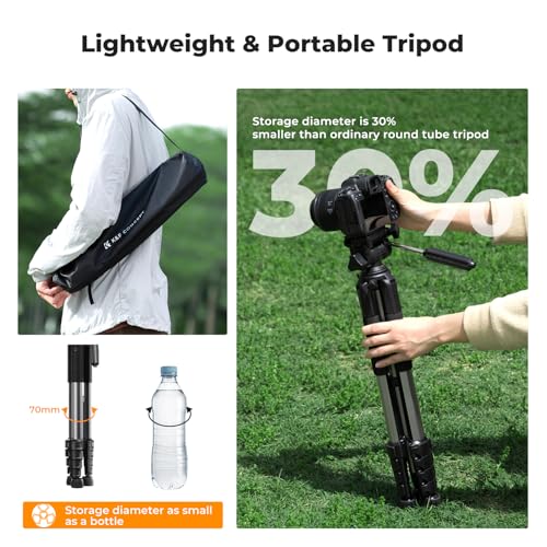 75" Aluminum Camera Tripod (Dark Grey)