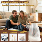 Clear Shoe Bags for Travel (Clear 6pcs)