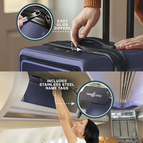 3 Piece Luggage Sets (3 Piece Set (20"/24") / Navy)