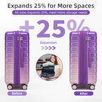 Luggage Sets 4 Piece (Lavender Blush 20-28-Inch / 4 Piece Set (20/28/DB/TB))