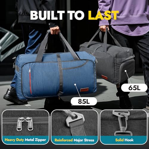 85L Travel Duffel Bag (Panther Black / 85L)