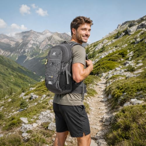 Hiking Backpack for Men Women (Large / Darkgray)