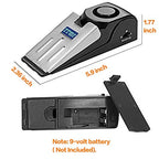Upgraded 2 in 1 Portable Door Stopper Floor Wedge Security Alarm Loud 120db Entrance Alert Door Stop Alarm for Travel Home Apartment House (3 Pack)