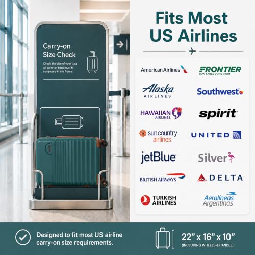 Carry On Luggage 22x14x9 Airline Approved Suitcase with Wheels (Teal / 3 Piece Sets (20/BP/TB))