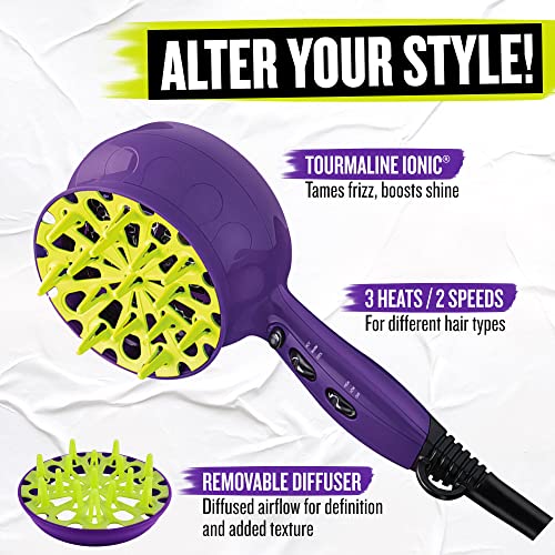 Curls-in-Check 1875W Hair Diffuser Dryer (1 Count (Pack of 1))