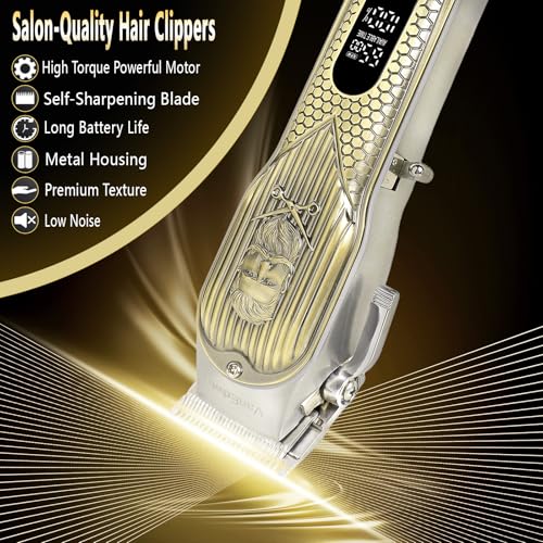 Heavy Duty Professional Hair Clippers for Men (14-piece set)