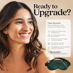 Pure Silk Sleep Mask [100% 6A Mulberry Silk (Racing Green)