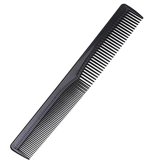 Black Plastic Head Narrow Fine Teeth Hair Comb Beauty Tool, Lightweight and Portable Design,Hair Combs Styling Tools and Appliances