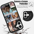 Custom Wallet Phone Case for iPhone 17 (Black-C / iPhone 17)