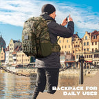 Tactical Backpack for Men (40L / D.camouflage Green)