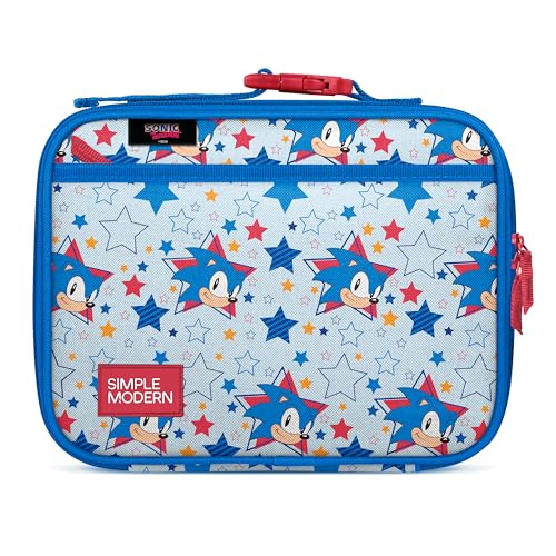 Sonic the Hedgehog Kids Lunch Box & Lunch Bag for School (Regular / Sonic: Stars)
