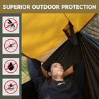 Camping Hammock with Mosquito Net (Top-yellow)