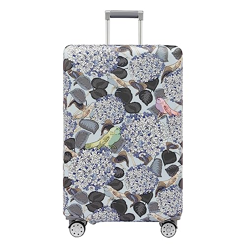 Travelkin Luggage Covers For Suitcase Tsa Approved Suitcase Cover Protector (Hydrangea / M)