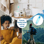 4 Pcs Travel Toothbrush Mini Foldable with Case (Bright Color)