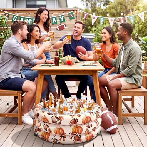 Inflatable Fall Football Cooler (Brown / Fall Football)