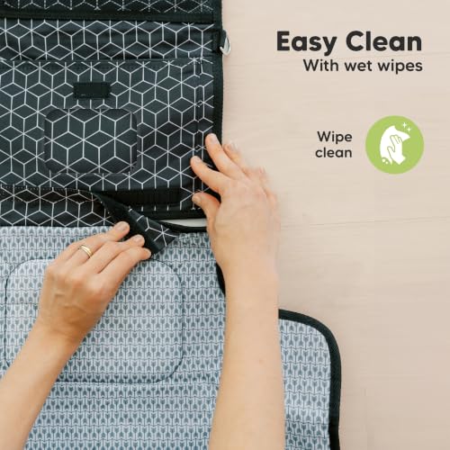Portable Diaper Changing Pad (Black Geo)