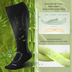 Plus Size Compression Socks for Women&Men Wide Calf 15 (3 Pair-black / XX-Large)