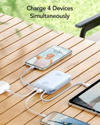 Portable Charger 20000mAh 30W Fast Charging with 2 Cables (Blue)
