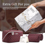 Travel Makeup Bag Cosmetic Bags for Women (A-910-Red)
