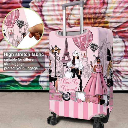 Travel Luggage Cover Suitcase Protector Fits 18 (C-2 / L(25-28in))