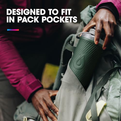 Flux Collapsible Backpacking Water Bottle (1L/32oz / Mammoth Grey)