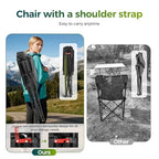 Oversized Camping Chair for Adult Lawn Chair for Outdoor Camping (Black)