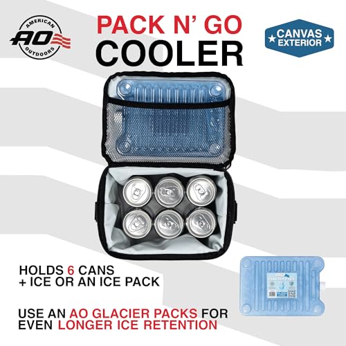 Pack N' Go Canvas Lunchbox Soft Cooler with High (Black)