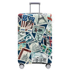 Travelkin Suitcase Covers For Luggage Tsa Approved Luggage Covers Protector (Stamp / M)