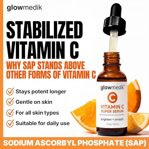 Vitamin C Serum for Face with Hyaluronic Acid (1 Fl Oz (Pack of 1))