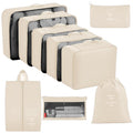 9 set Packing Cubes for Travel (cream 9 set)