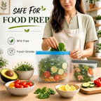 Dishwasher Safe Reusable Storage Bags Stand Up (Multicolor (5 Gallon + 6 Sandwich + 5 Snack ))