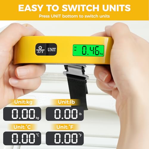 Digital Luggage Scale (Yellow)