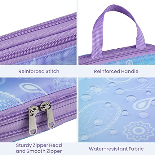 Compression Packing Cubes for Travel (07 Blue Purple Gradient / 5-Piece Set)