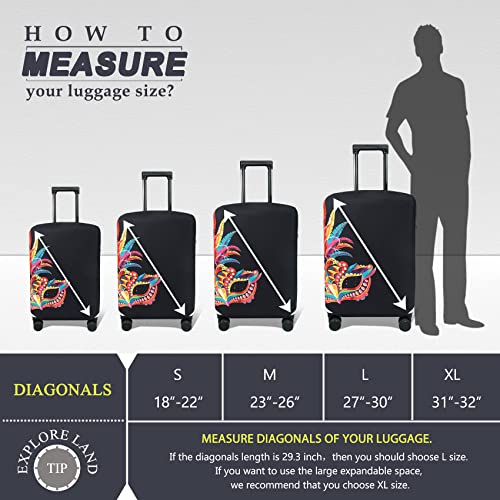 Travel Luggage Cover Fits 23 (M / Carnival)