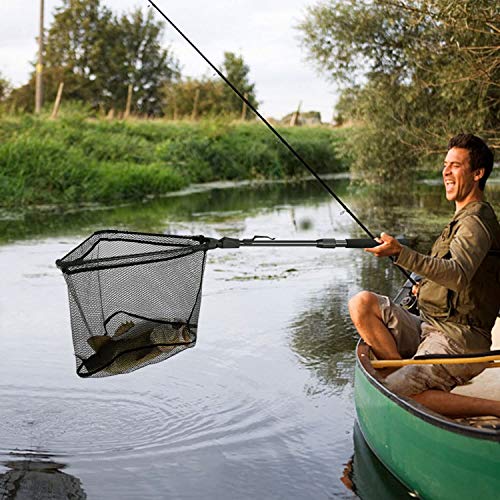 Fishing Net Fish Floating Landing Net with Handle (16/40cm Hoop Size (Telescopic Pole) / 1.0m (Extendable))