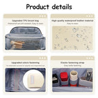 Travel Makeup Bag Organizer Cosmetic Bag (04-B-White)