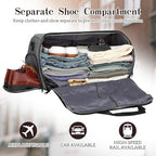 Garment Duffle Bags for Travel (Grey)