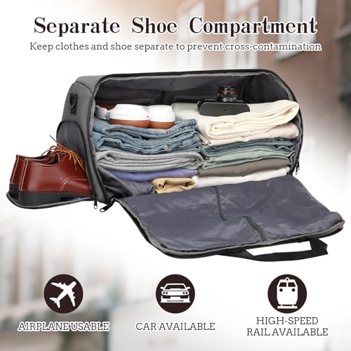 Garment Duffle Bags for Travel (Grey)