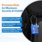 TSA Approved Luggage Locks (Blue 2 Pack)