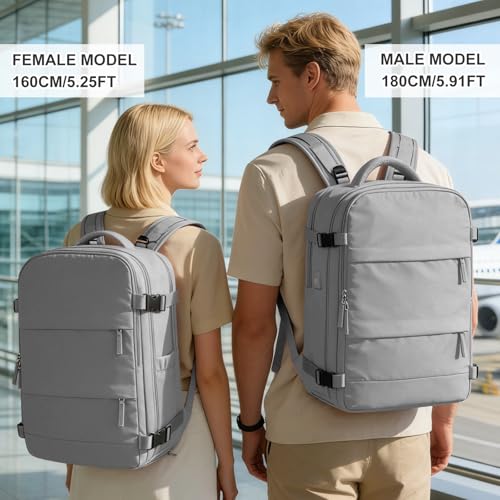 Vacuum Backpack Travel with Pump (A1-grey / 30 liters)