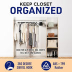 Versatile Clothes Hanger Set (Black / 50 Pack)