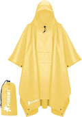 PTEROMY Hooded Rain Poncho for Adult by PTEROMY