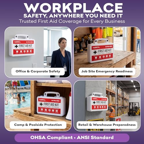 100 Person OSHA Compliant First Aid Kit for Businesses (100 Person Kit)