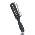 VESS Hair Styling Pro Skeleton Brush-Matte Black-7 Row Nylon Brush, SPR-1200, Made in Japan