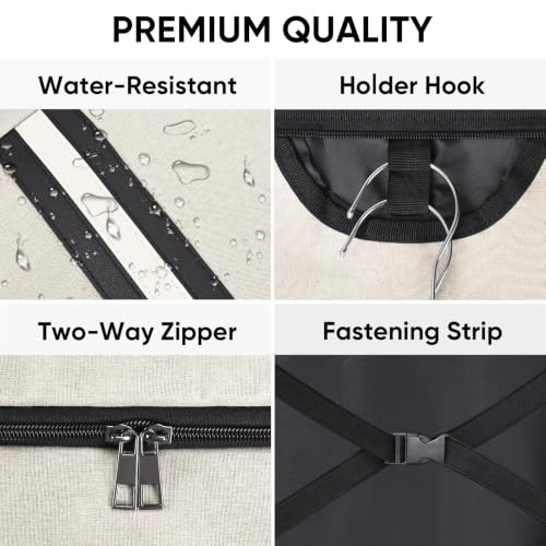 Garment Bags for Travel (Beige / 42")